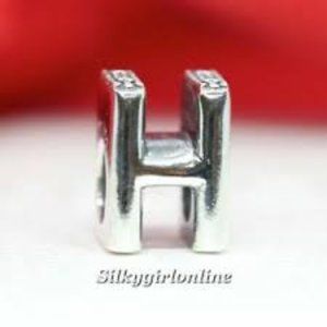 PANDORA Letter H Alphabet Reversible Charm 797462